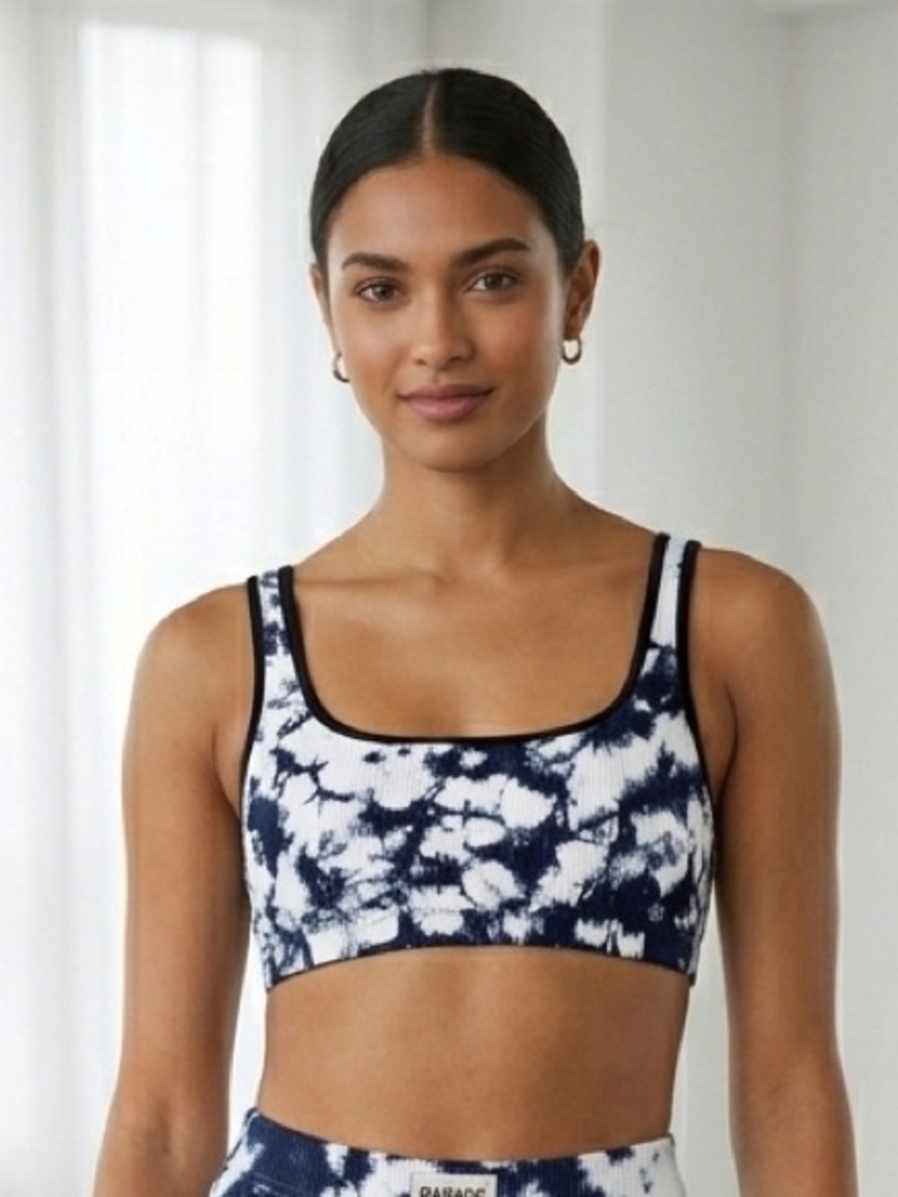 Tie-Dye Blue and White Garage bra
